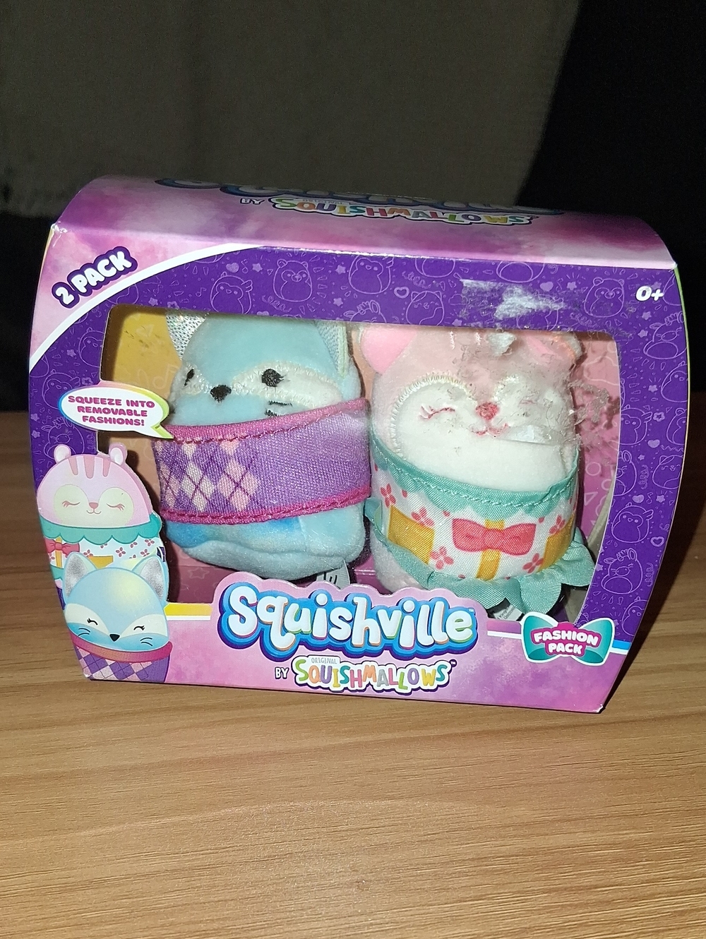 Squishmallows Squishville 2-Pack Plush Pets - Purple & Cream